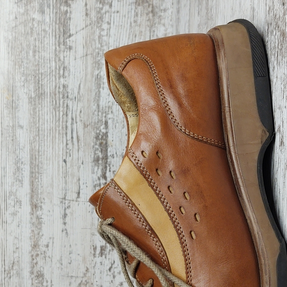 🟪Sz 43 Bed Stu Brown Leather Lace Up Oxford - Picture 4 of 16